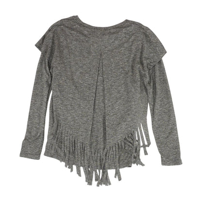 Gray Solid Crewneck T-Shirt