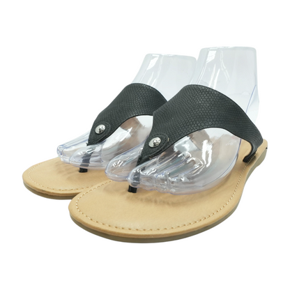 Black Flat Sandals