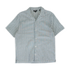 Blue Striped Short Sleeve Button Down
