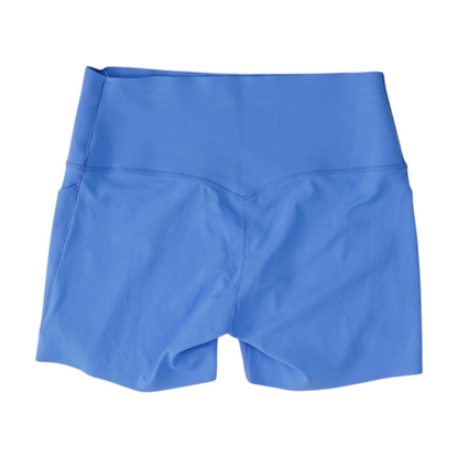 Blue Solid Active Shorts