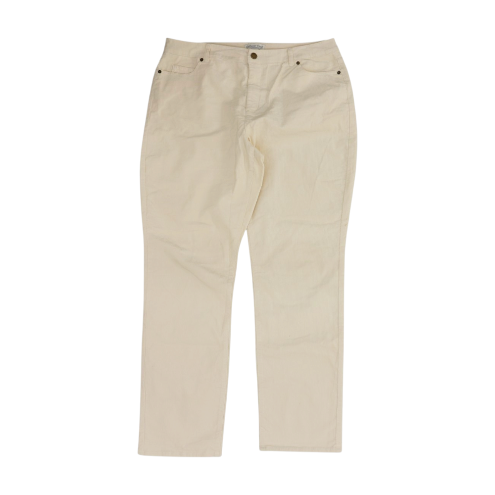Coldwater Creek Cream Straight Pants – Image 1