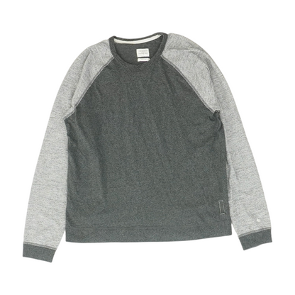 Gray Color Block Sweatshirt Pullover