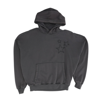 Gray Solid Hoodie Pullover