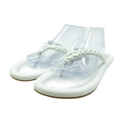 White Flip-Flop Sandals