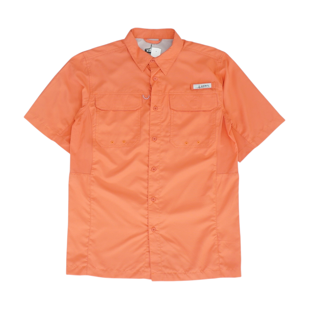 Coral Solid Outdoor Button Down