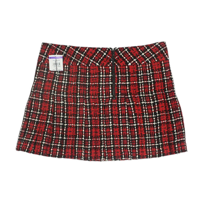 Red Plaid Mini Skirt