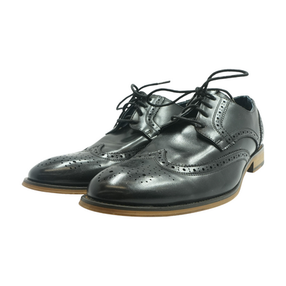 Black Lace-Up Dress Shoes