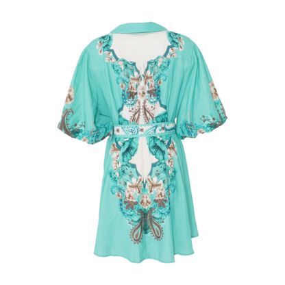 Chasing Kate Green Plus Floral Mini Dress – Image 2