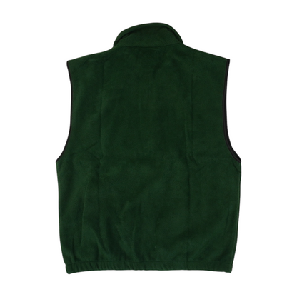 Green Solid Casual Vest