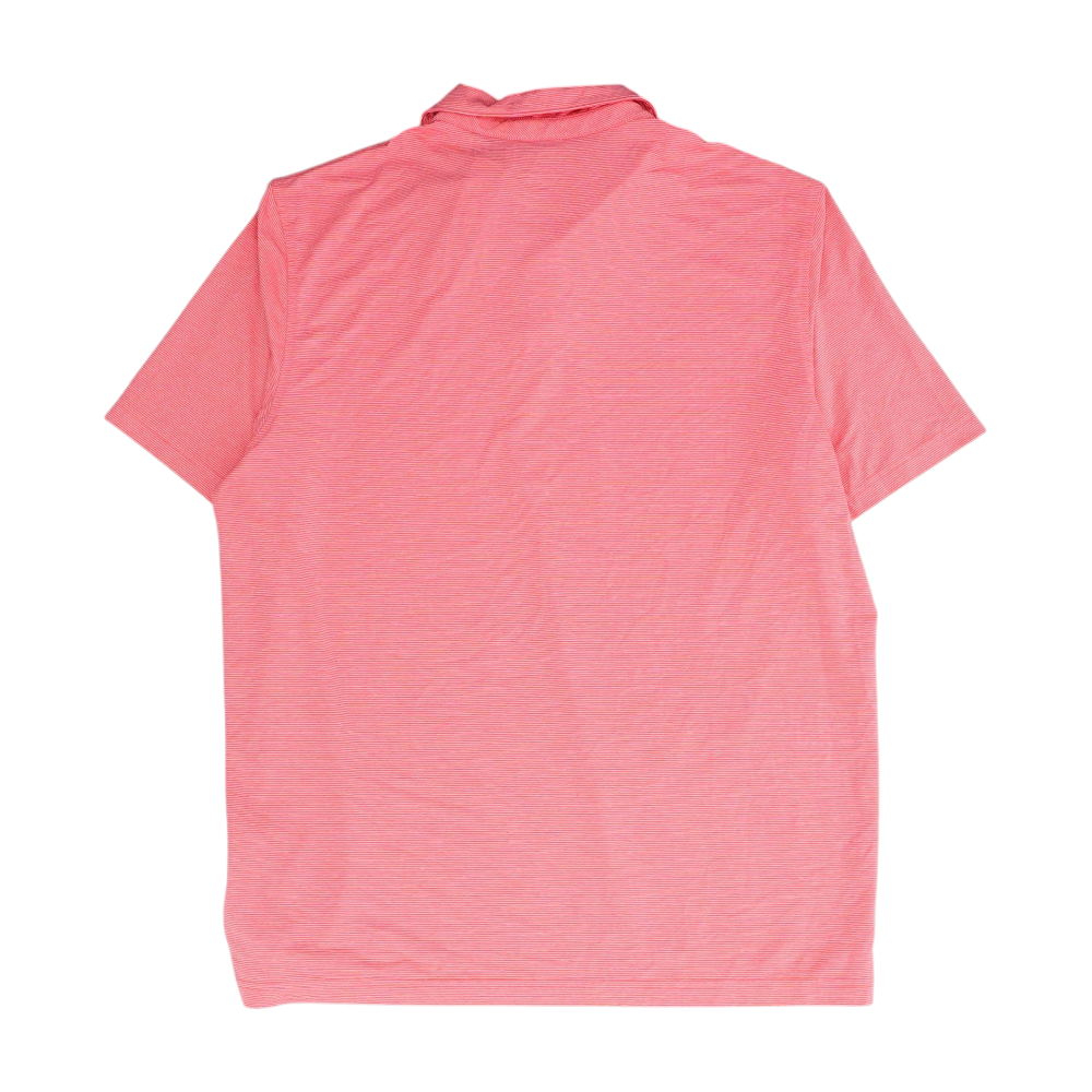 Vineyard Vines Coral Striped Short Sleeve Polo – Image 2