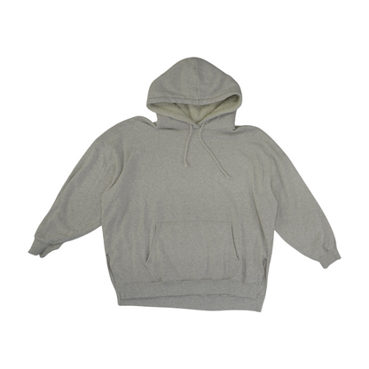 Gray Solid Hoodie Pullover