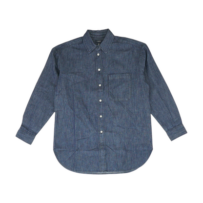 Indigo Flannel Button Down