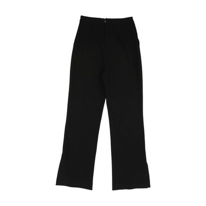 Black Solid Dress Pants