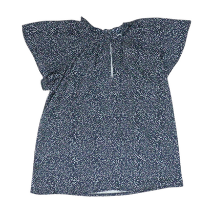 Navy Polka Dot Blouse