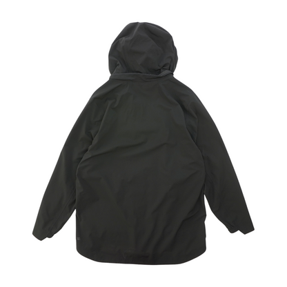 Black Solid Rain Jacket