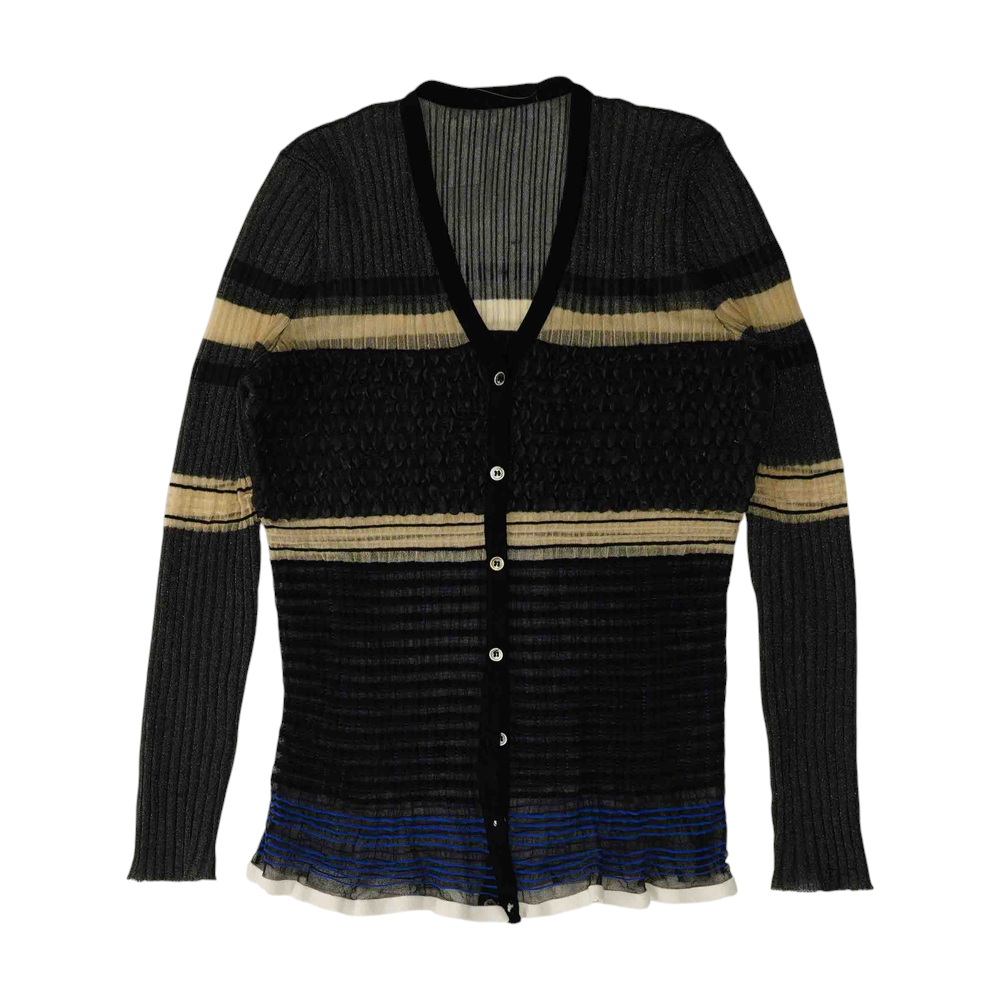 Multi Striped Cardigan Sweater