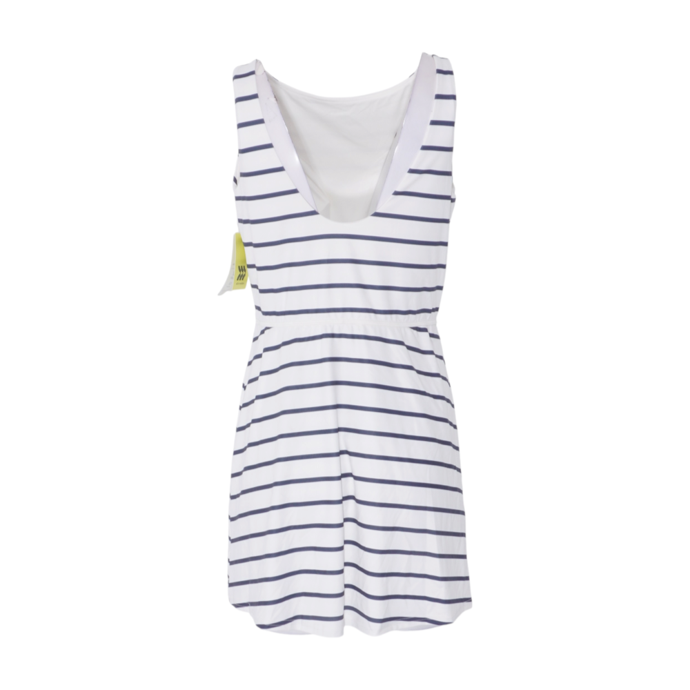 White Striped Mini Dress