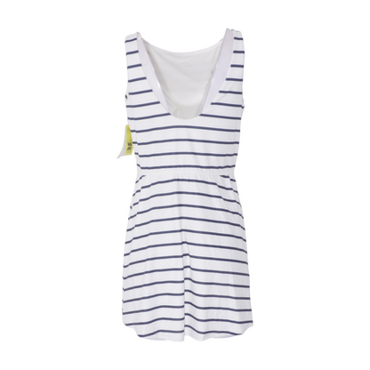 White Striped Mini Dress