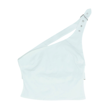 White Cropped Blouse