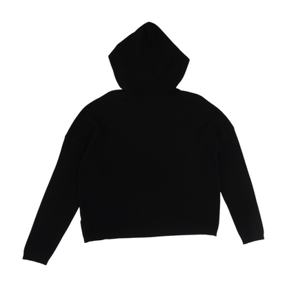 Black Solid Hoodie Pullover