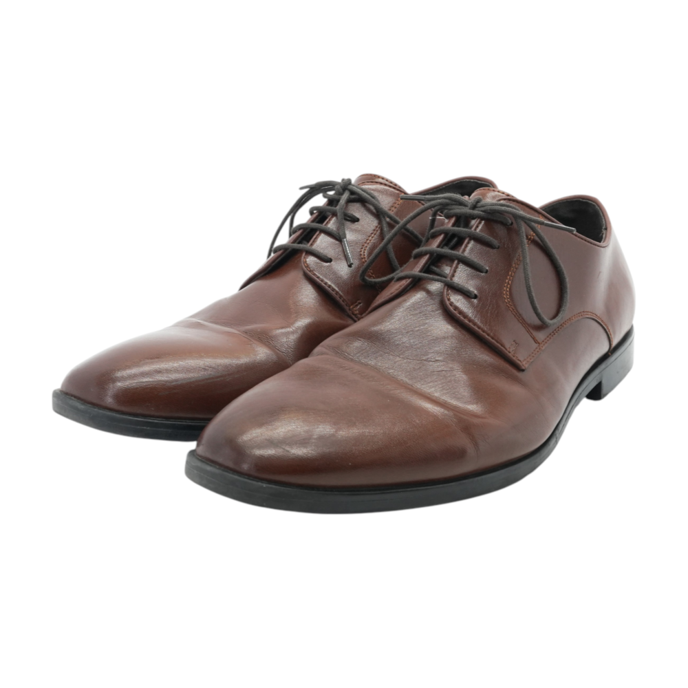 Brown Lace-Up Dress Shoes