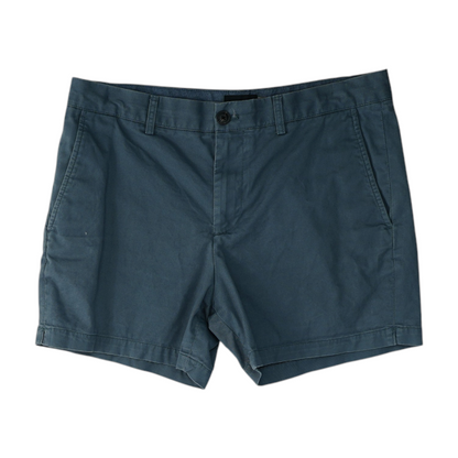 Gray Solid Chino Shorts