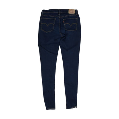 Blue Mid Rise Skinny Leg Jeans