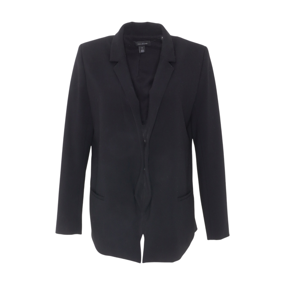 Black Solid Blazer