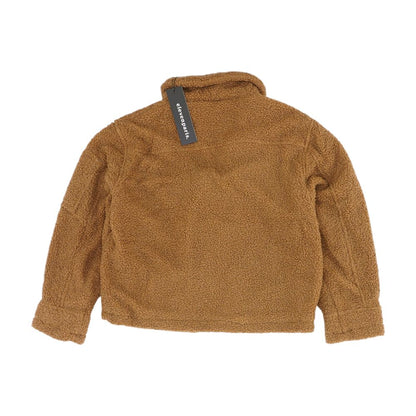 Brown Solid Lightweight Jacket