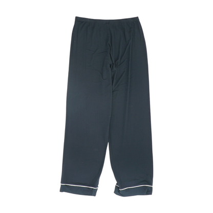 Black Solid Pajama Bottom