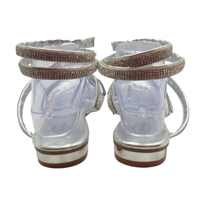 Silver Flat Sandals