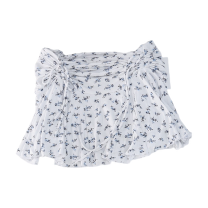 White Floral Skirt