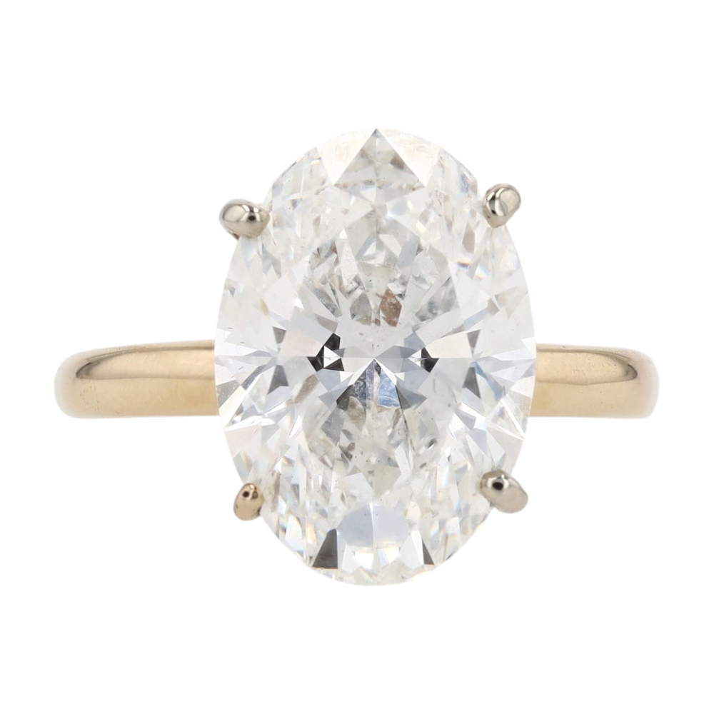 4 ctw 14K Yellow Gold Lab Grown Diamond Engagement Ring – Image 1