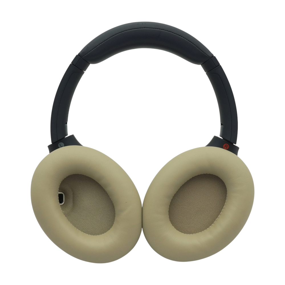 Midnight Blue WH-1000XM4 Noise Cancelling Headphones With Beige Earpads