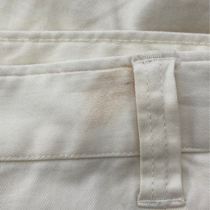 Ivory Solid Chino Pants