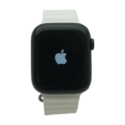 45mm Series 7 Green Smartwatch White Band Small
