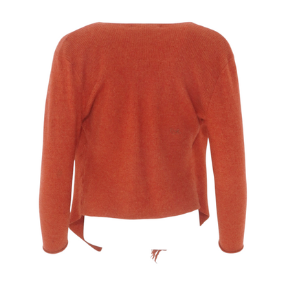 Rust Cardigan Sweater