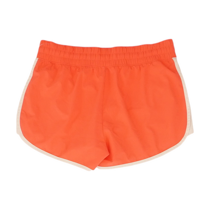 Neon Orange Solid Active Shorts
