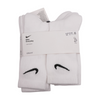 White Solid Socks
