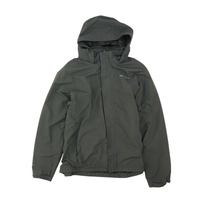 Gray Solid Rain Jacket