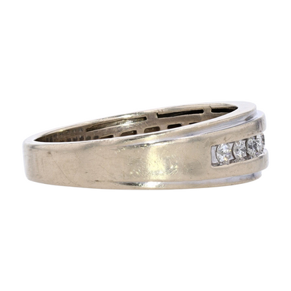 1/2 ctw 10K Sterling Silver Diamond Band