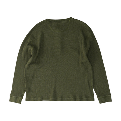 Olive Solid Henley T-Shirt