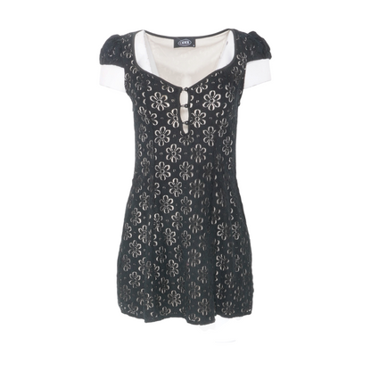 Black Floral Mini Dress