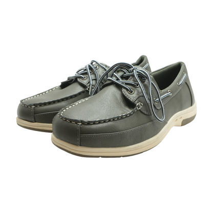 Gray Lace-Up Casual Shoes