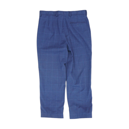 Blue Plaid Dress Pants