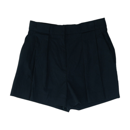 Black Solid Chino Shorts