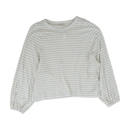 Tan Striped Blouse