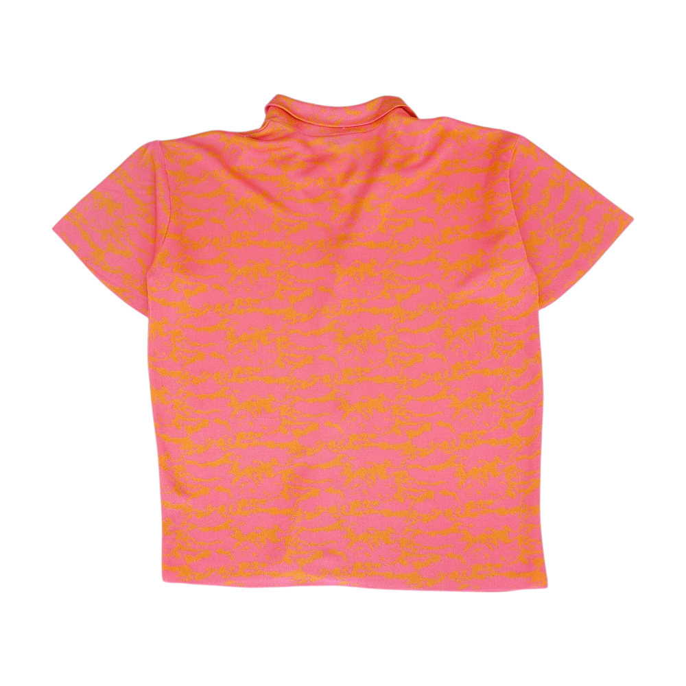 Pink Abstract Button Down