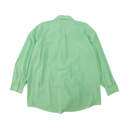 Green Check Long Sleeve Button Down
