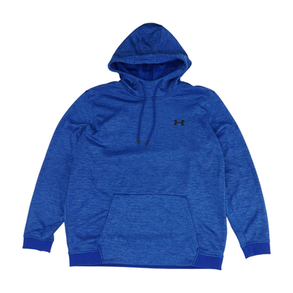 Blue Solid Hoodie Pullover